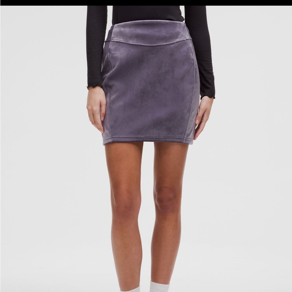 Lululemon Scuba High Rise Mini Skirt Velvet